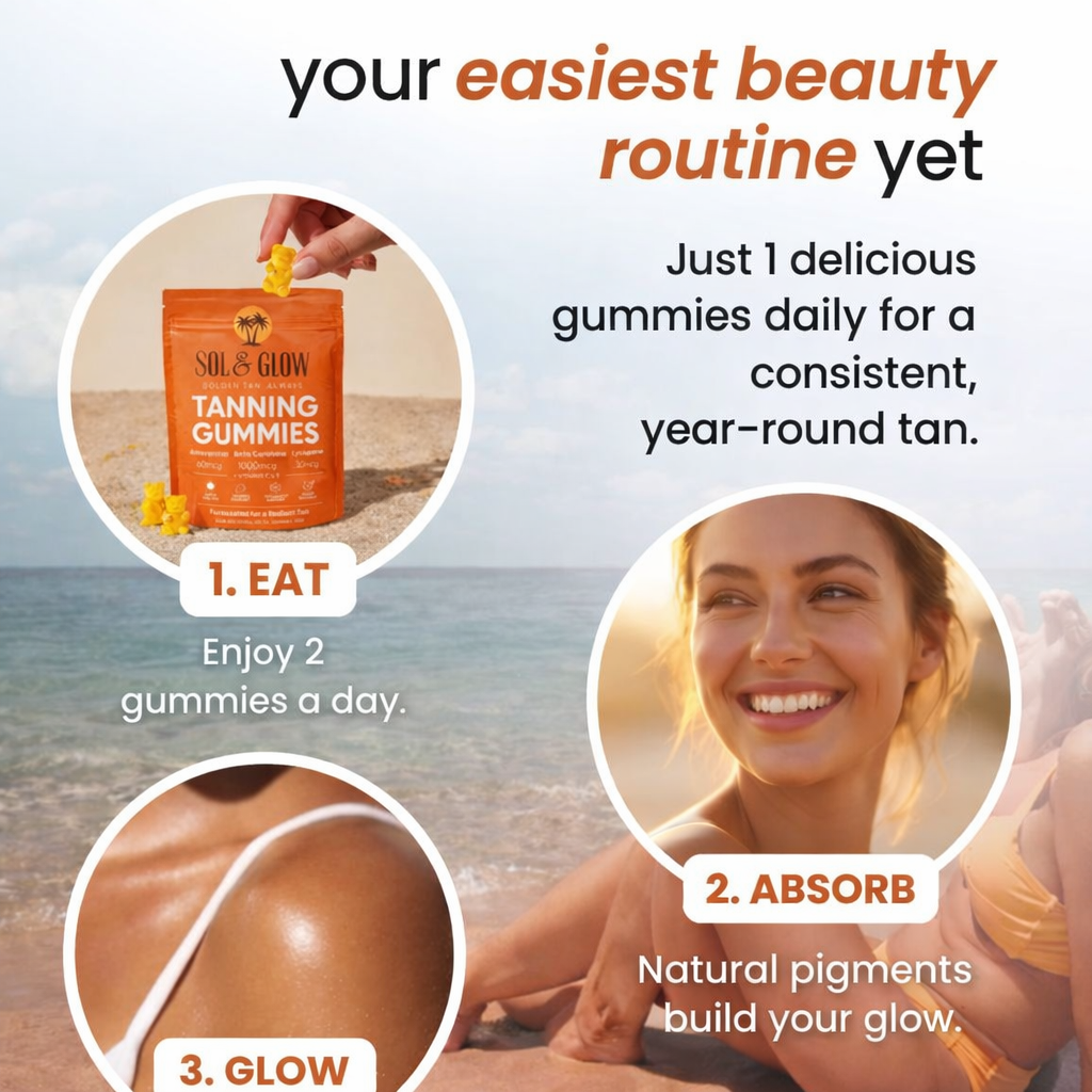 Sol & Glow Tanning Gummies